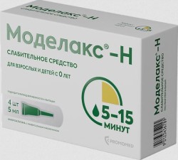 Моделакс-Н, раствор ректальный 5 мл 4 шт