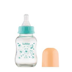 Бутылочка для кормления стеклянная, Лабби Малыши и Малышки с рождения 120 мл арт. 16032