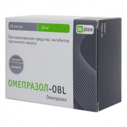 Омепразол-OBL, капс. кишечнораств. 20 мг №28