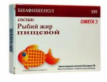 Рыбий жир, Биафишенол капсулы 0.3 г 100 шт ромашка